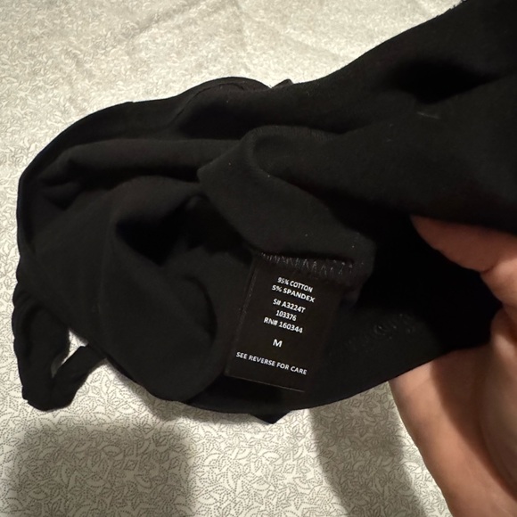 Beige Botany Knit Crop Top Twist Asymmetric Sleeves Medium New - Picture 7 of 9